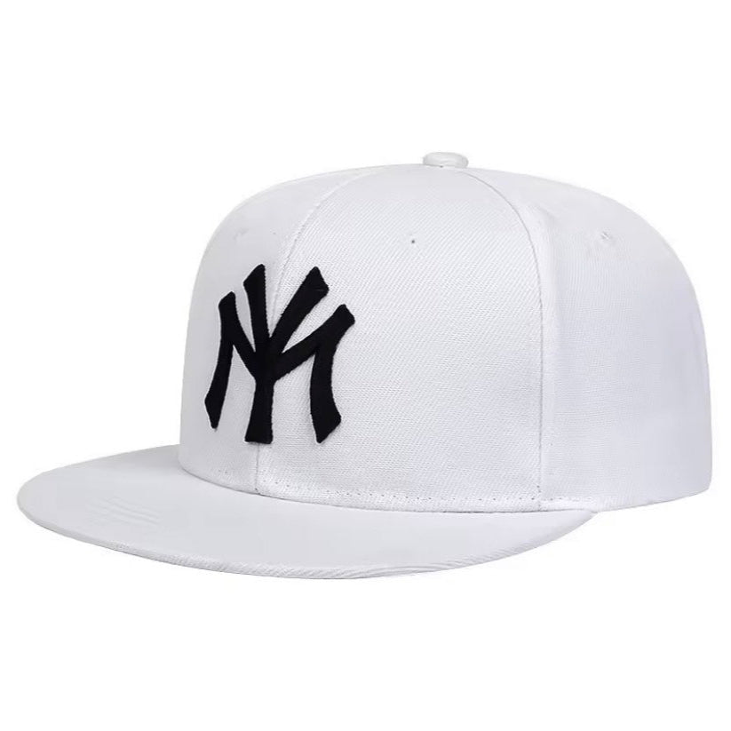 NY Era cap white with black logo